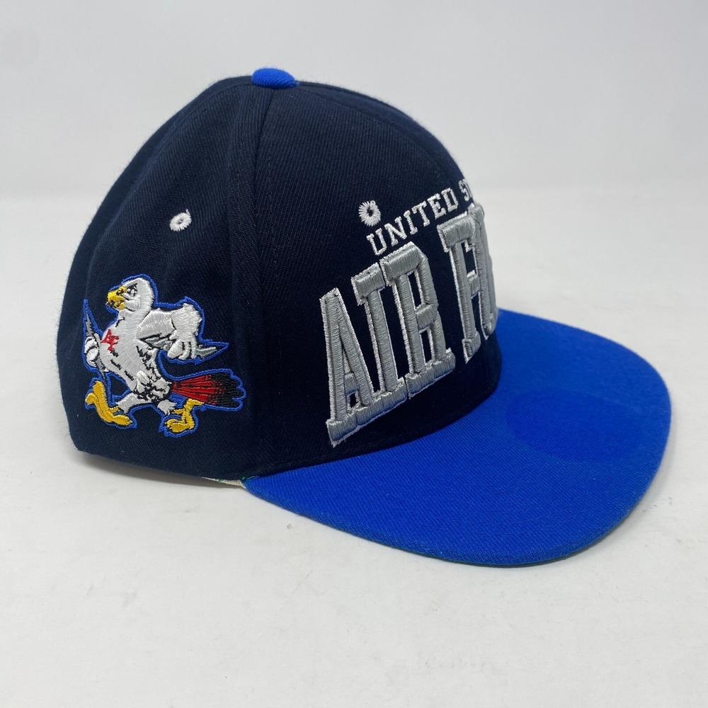 Zephyr Air Force‎ Snapback Blue Hat Falcons Embroidered NCAA Adjustable Cap - Picture 6 of 11